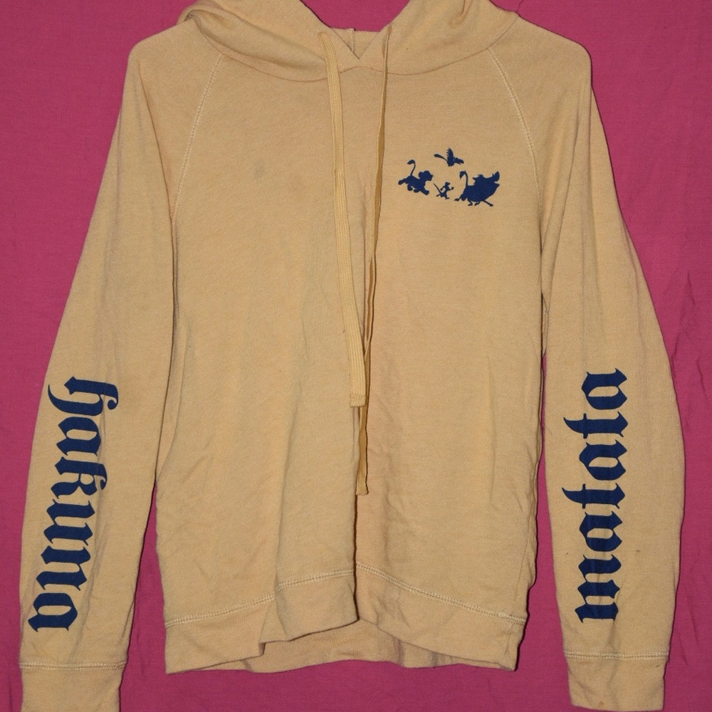 Mustard yellow Disney “Hakuna Matata” hoodie